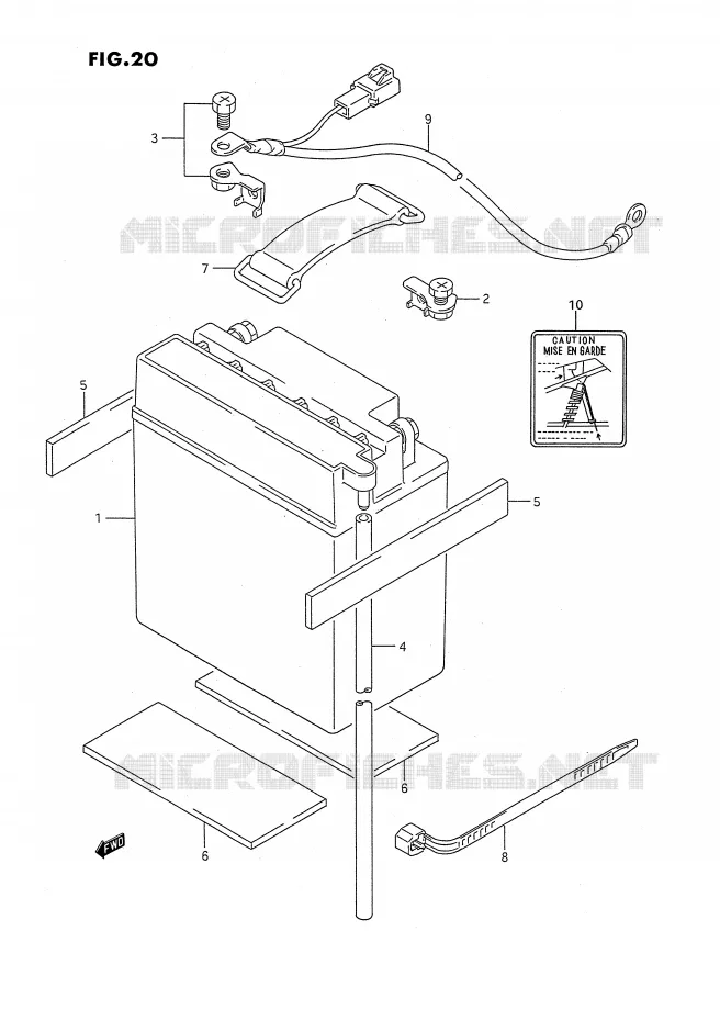 ACCU Suzuki QUAD 160 OZARK 1994  LT-F160R(P2)