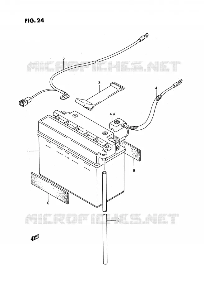 ACCU Suzuki QUAD 250 KINGQUAD 1988  LT-F4WDJ(E2)
