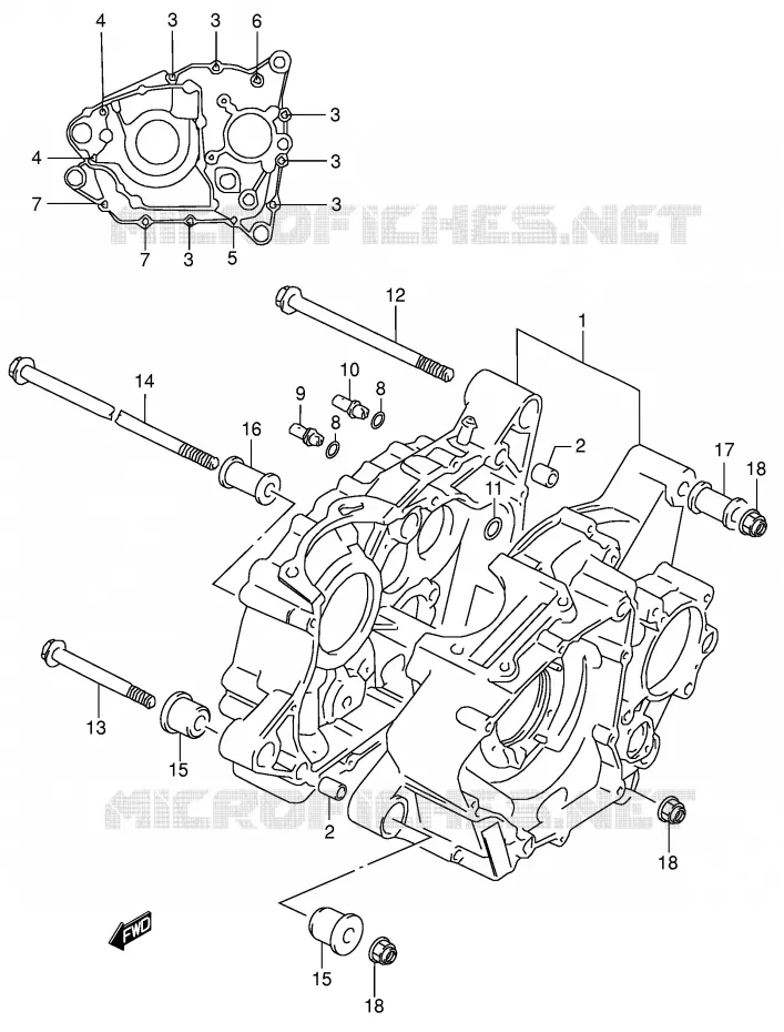 CASING Suzuki QUAD 160 OZARK 2004  LT-F160K4(P24)