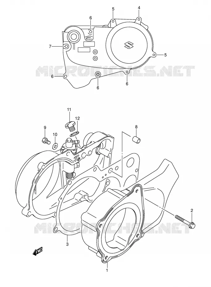 CASING Suzuki QUAD 50 MINIQUAD-SPORT 2004  LT-A50K4(P2)