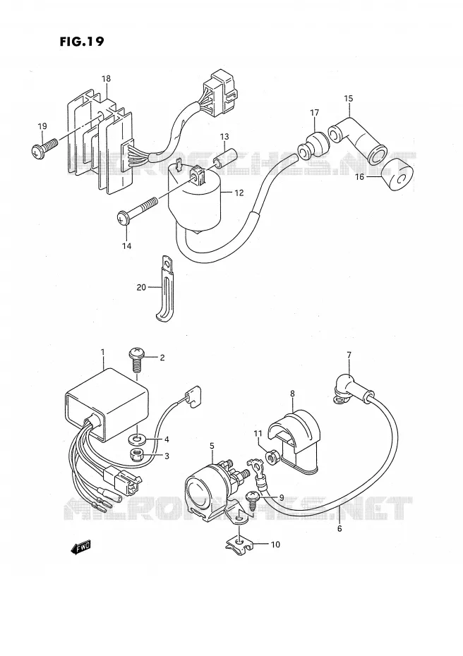 ELEKTRISCH Suzuki QUAD 160 OZARK 1993  LT-F160P(P3)