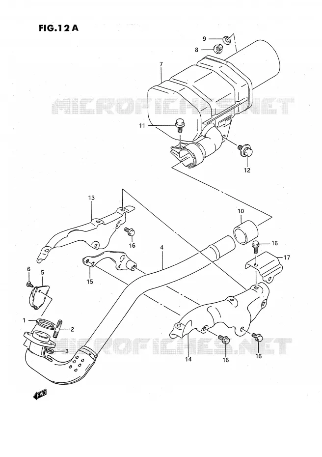 GELUIDDEMPER (MODELE L) Suzuki QUAD 250 OZARK 1990  LT-F250L(E3)