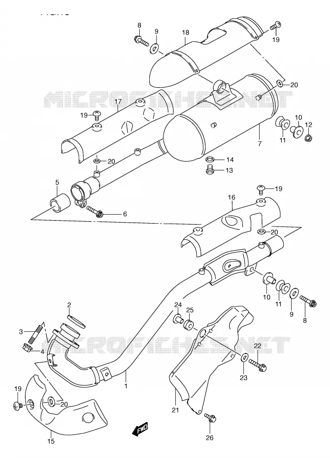 GELUIDDEMPER Suzuki QUAD 500 VINSON 2000  LT-A500FY(E24)