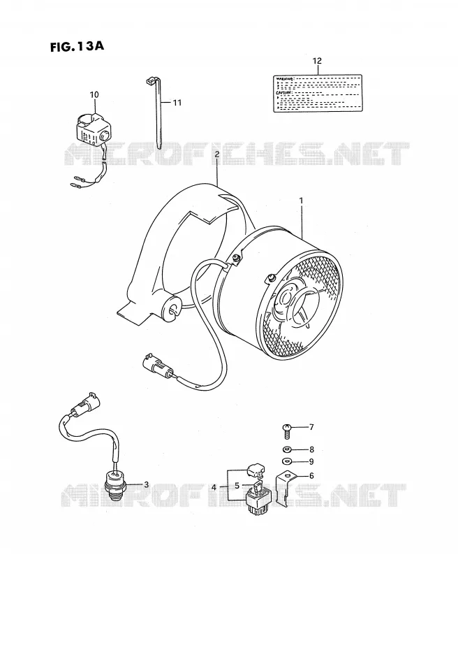 KOELVENTILATOR (MODEL K/L/M/N/P/R/S E17,MODEL M/N/P/R/S E24) Suzuki QUAD 250 KINGQUAD 1990  LT-F4WDL(E2)
