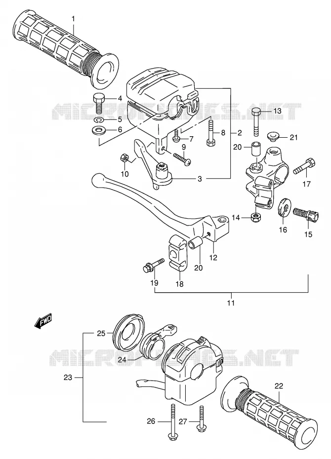 SCHAKELAARS Suzuki QUAD 160 OZARK 2000  LT-F160Y(P24)