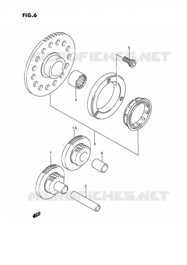 STARTMOTOR CLUTCH Suzuki QUAD 160 OZARK 1992  LT-F160N(P3)