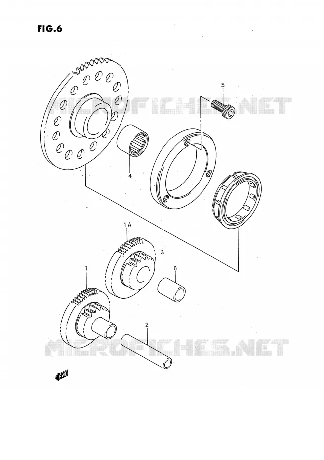 STARTMOTOR CLUTCH Suzuki QUAD 160 OZARK 1996  LT-F160T(P28)