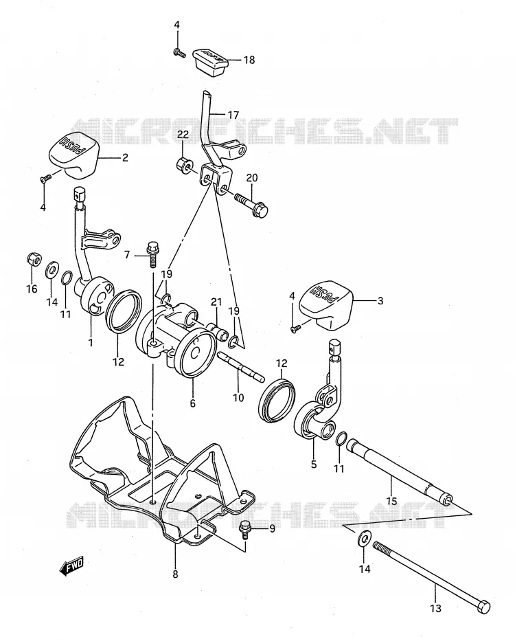TRANSMISSION HENDEL Suzuki QUAD 300 KINGQUAD 1993  LT-F4WDXP(E28)