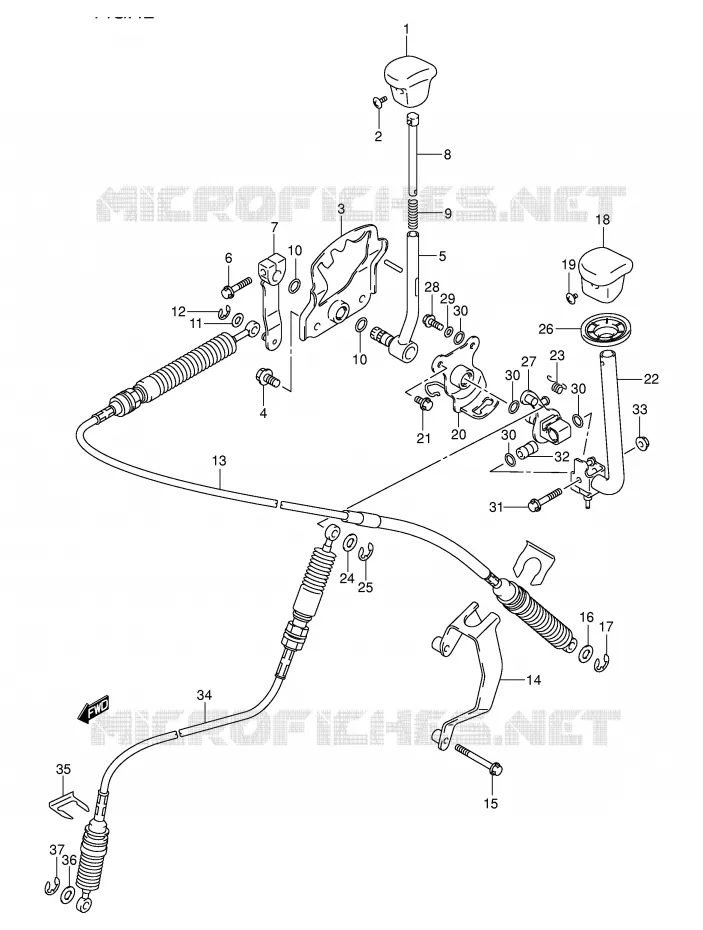 VERSNELLINGSPOOK Suzuki QUAD 500 VINSON 2000  LT-A500FY(E24)