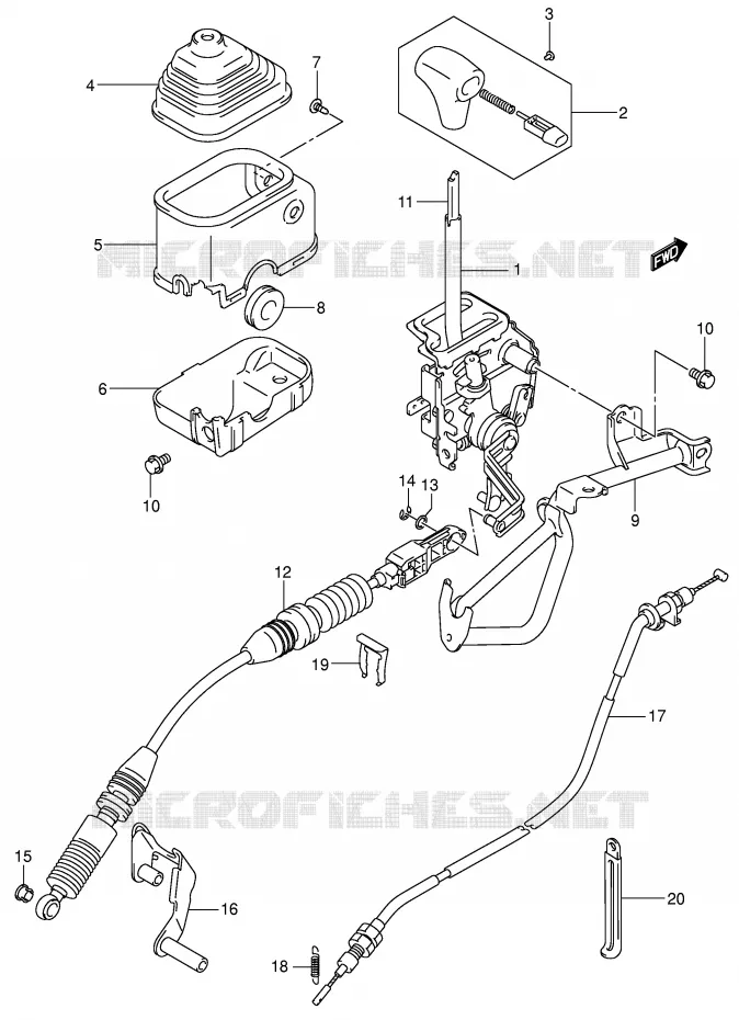 VERSNELLINGSPOOK Suzuki QUAD 500 VINSON 2007  LT-A500FK7(P28/P33)