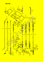 STUUR   KABELS (MODELE L/M/N/P/R/S) voor Suzuki KINGQUAD 250 1993