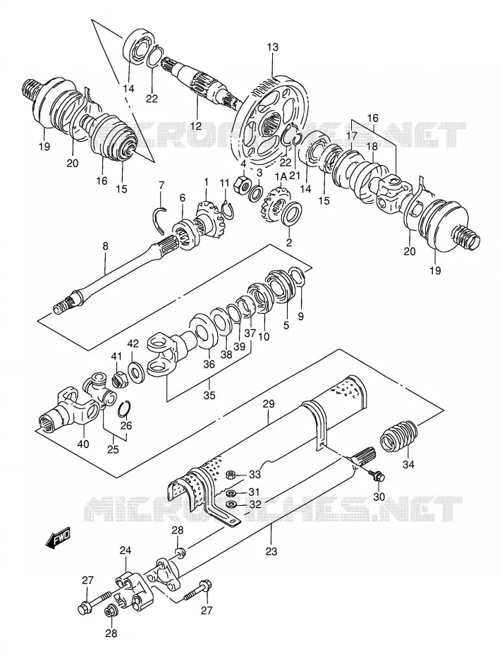 AANDRIJFAS Suzuki QUAD 250 KINGQUAD 1996  LT-F4WDT(E17)
