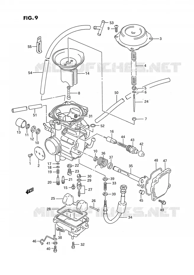 CARBURATOR Suzuki QUAD 300 KINGQUAD 1993  LT-F4WDXP(E2)