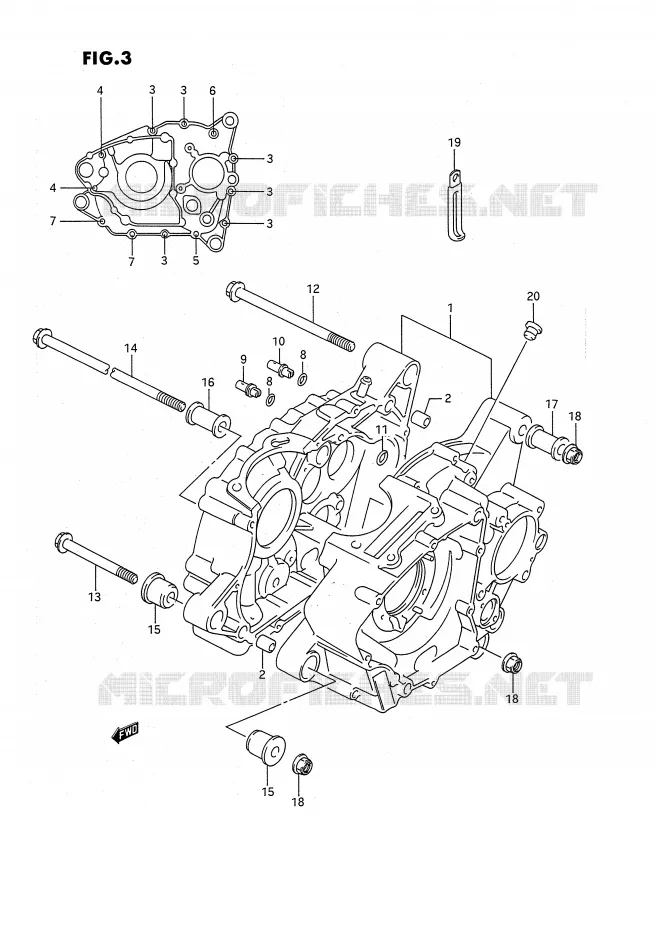 CASING Suzuki QUAD 160 OZARK 1996  LT-F160T(P3)