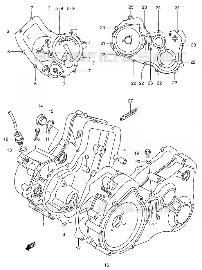 CASING Suzuki QUAD 300 KINGQUAD 2000  LT-F300FY(E24)