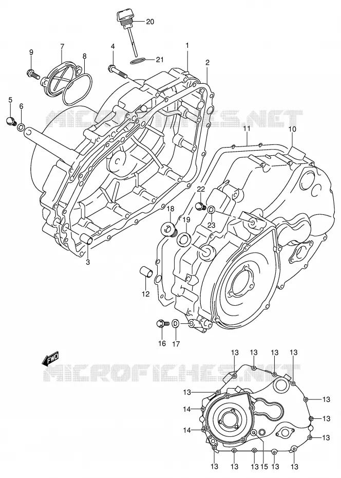 CASING Suzuki QUAD 400 EIGER 2005  LT-F400FK5(P24)