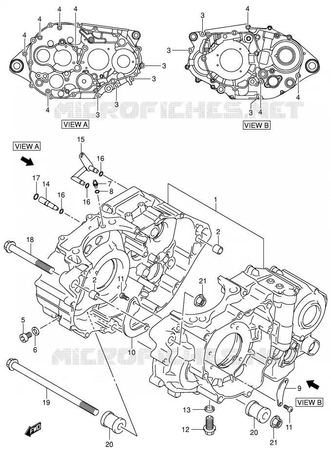 CASING Suzuki QUAD 400 QUADSPORT 2003  LT-Z400K3(E3/E28)