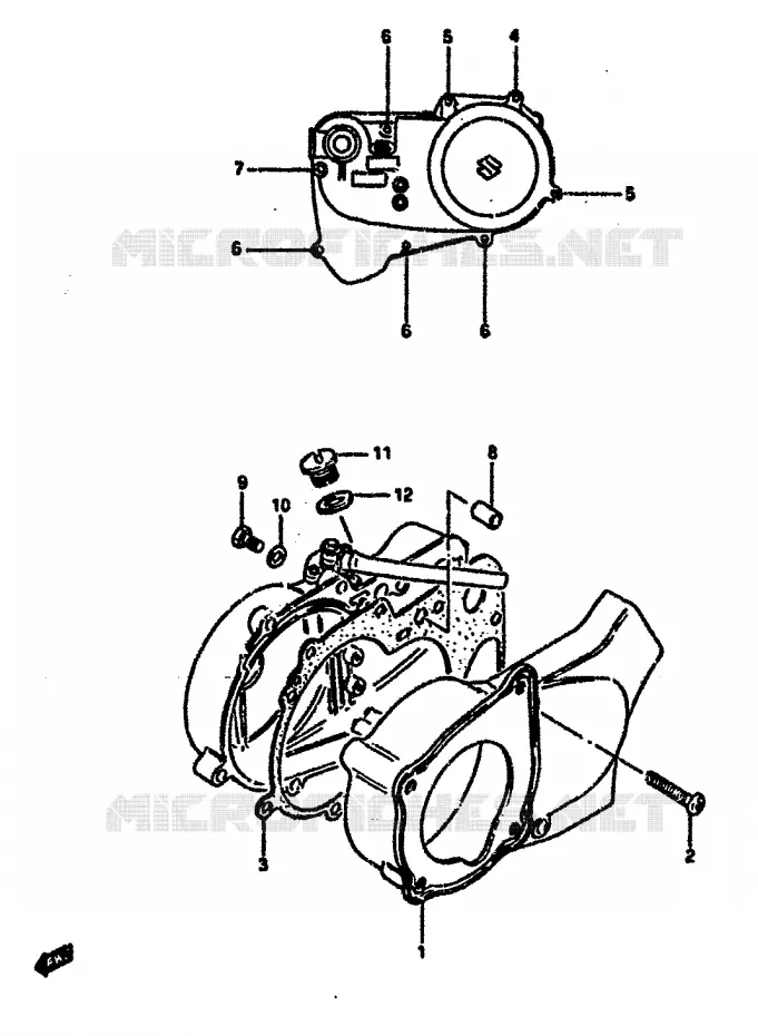 CASING Suzuki QUAD 50 MINIQUAD-SPORT 1987  LT50H(E/F/G/H/J/K)