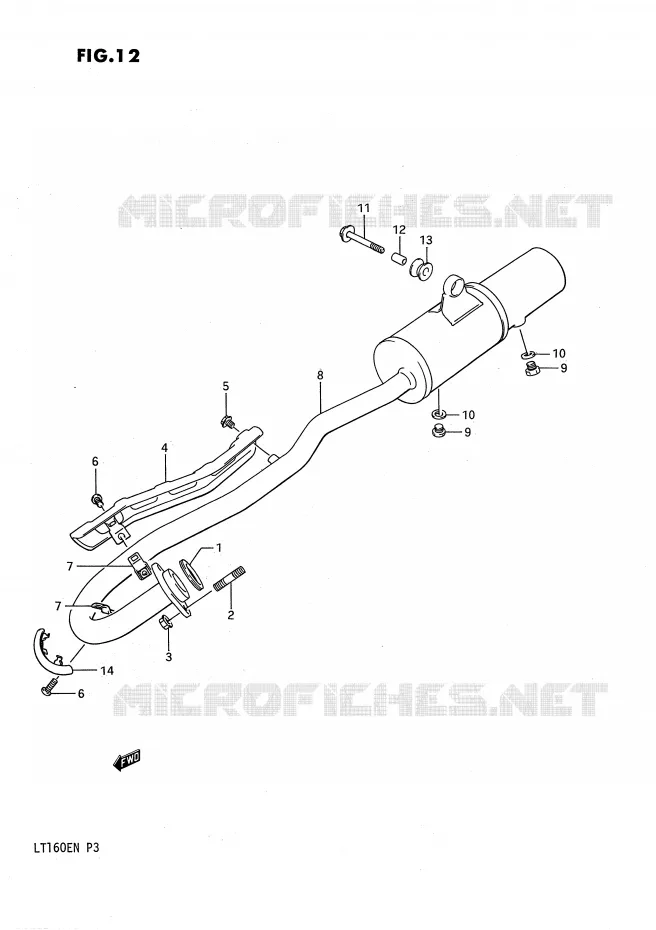 GELUIDDEMPER Suzuki QUAD 160 QUADRUNNER 1990  LT160EL(P3)