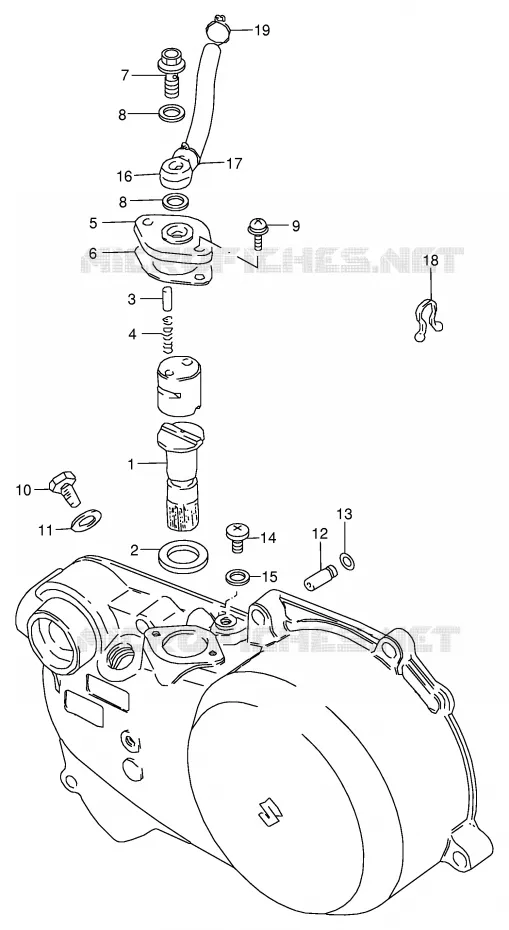 KOPPELINGSUMP - OLIEPOMP Suzuki QUAD 50 MINIQUAD-SPORT 2000  LT50Y(P1)