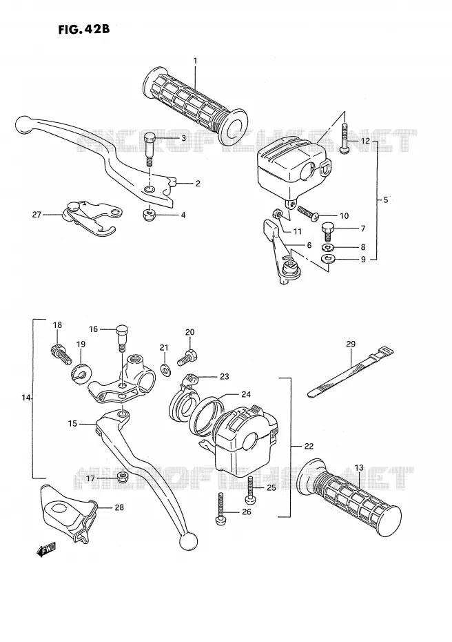 SCHAKELAARS (MODELE H/J/K/L/M/N/P/R E2) Suzuki QUAD 250 KINGQUAD 1989  LT-F4WDK(E2)