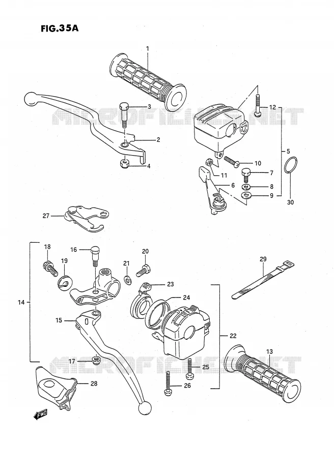 SCHAKELAARS (MODELE M/N/P/R/S/T) Suzuki QUAD 250 OZARK 1988  LT-F250J(E3)