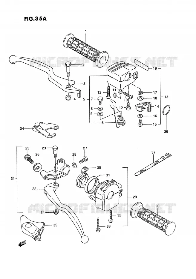 SCHAKELAARS (MODELE R/S/T) Suzuki QUAD 250 OZARK 1996  LT-F250T(E28)