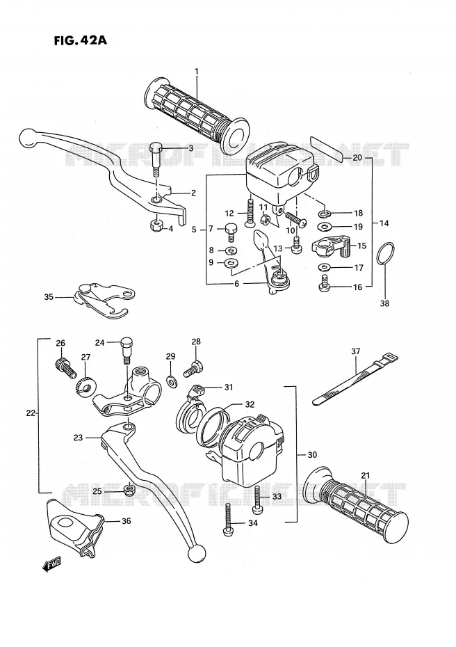 SCHAKELAARS (MODELE S E17,E24) Suzuki QUAD 250 KINGQUAD 1995  LT-F4WDS(E2)