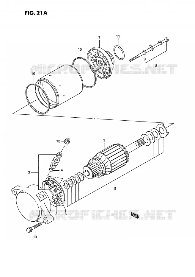 STARTMOTOR (E.NO.125081~) Suzuki QUAD 250 KINGQUAD 1995  LT-F4WDS(E2)