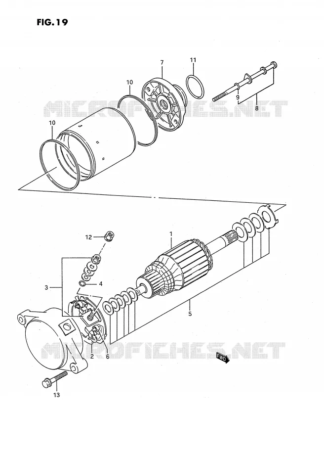 STARTMOTOR Suzuki QUAD 250 OZARK 1992  LT-F250N(E3)