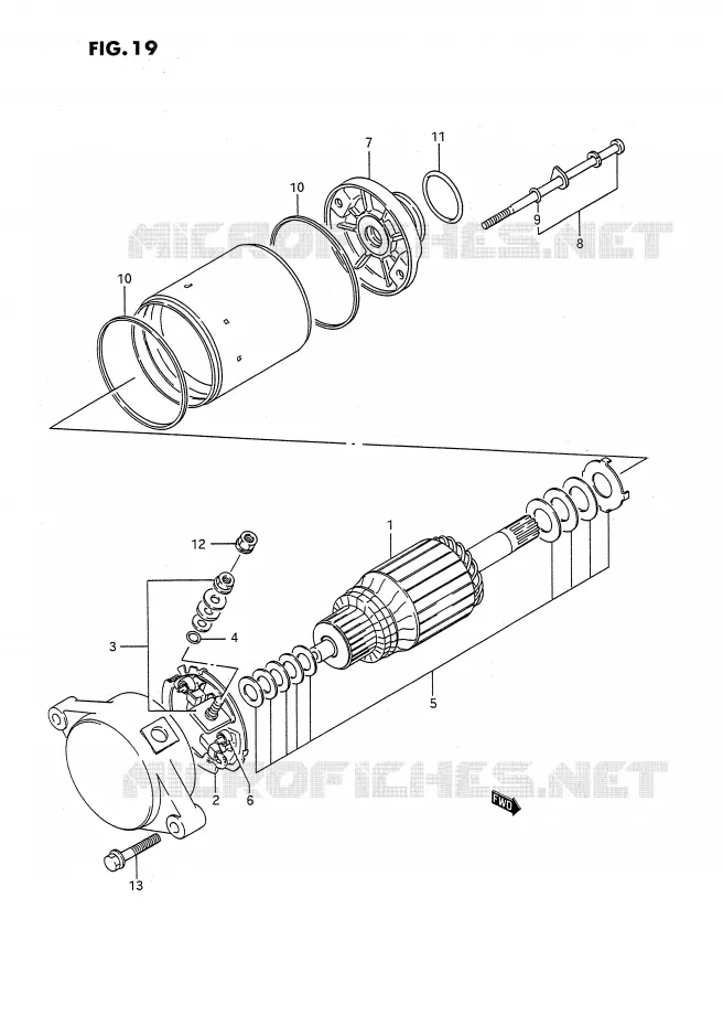 STARTMOTOR Suzuki QUAD 250 OZARK 1994  LT-F250R(E2)