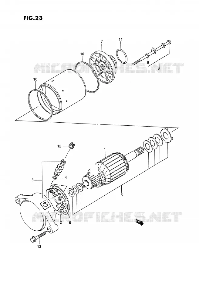 STARTMOTOR Suzuki QUAD 300 KINGQUAD 1991  LT-F4WDXM(E2)