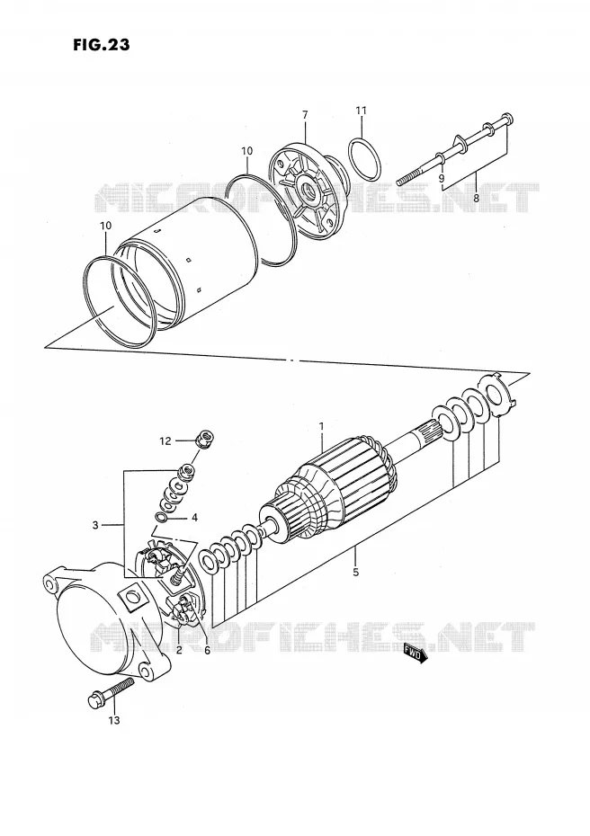 STARTMOTOR Suzuki QUAD 300 KINGQUAD 1992  LT-F4WDXN(E3)
