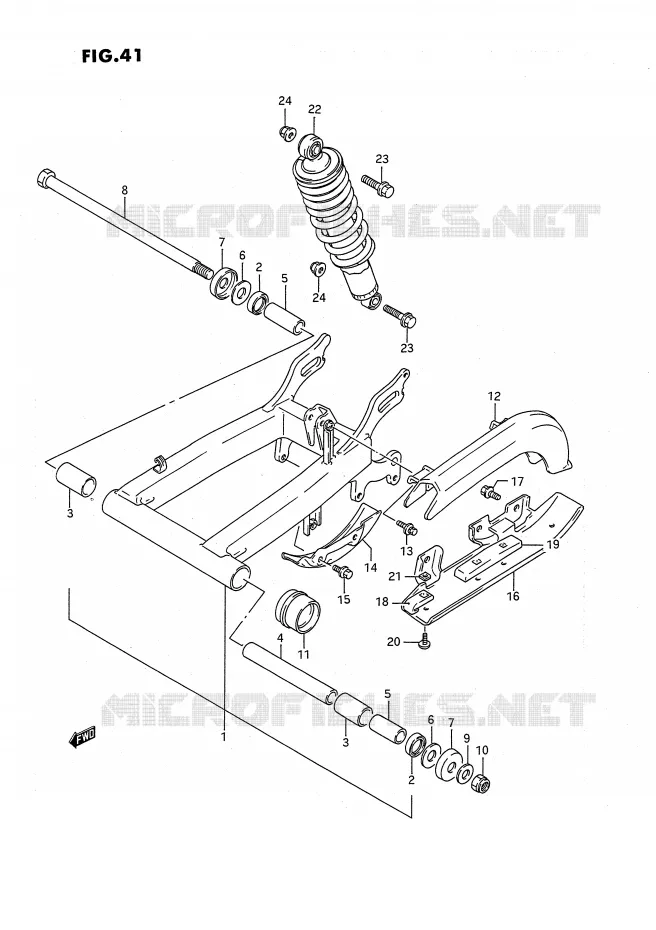 SWINGARM Suzuki QUAD 160 OZARK 1992  LT-F160N(P3)