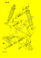 SCHOKDEMPER   VORKBEEN (MODELE H/J/K/L/M) voor Suzuki QUADRACER 250 1992