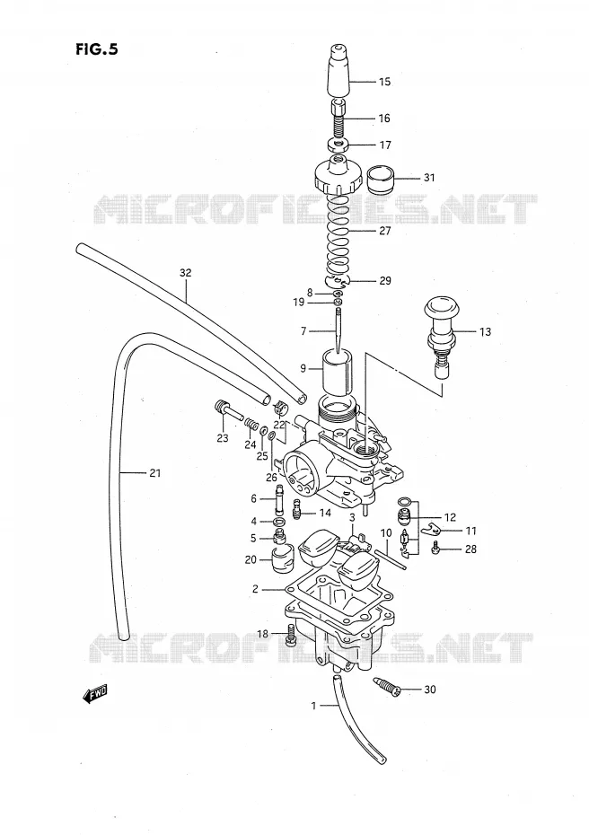 CARBURATOR Suzuki QUAD 80 QUADSPORT 1991  LT80M(P1)