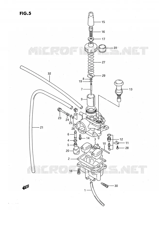 CARBURATOR Suzuki QUAD 80 QUADSPORT 1991  LT80M(P3)