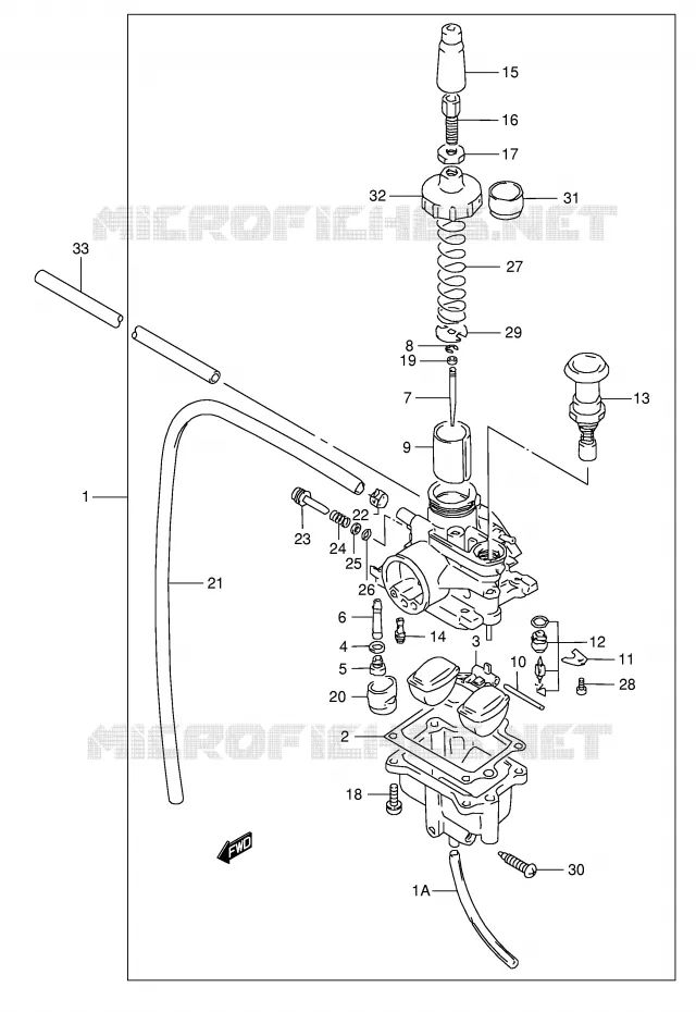 CARBURATOR Suzuki QUAD 80 QUADSPORT 2004  LT80K4(P1)