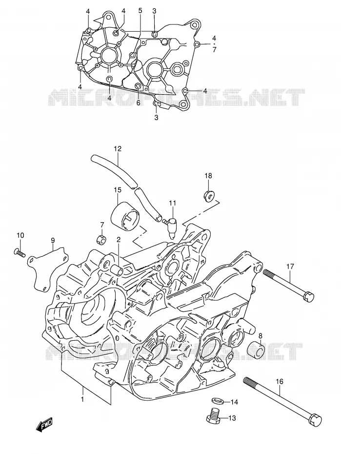 CASING Suzuki QUAD 50 MINIQUAD-SPORT 1990  LT50L(P1)
