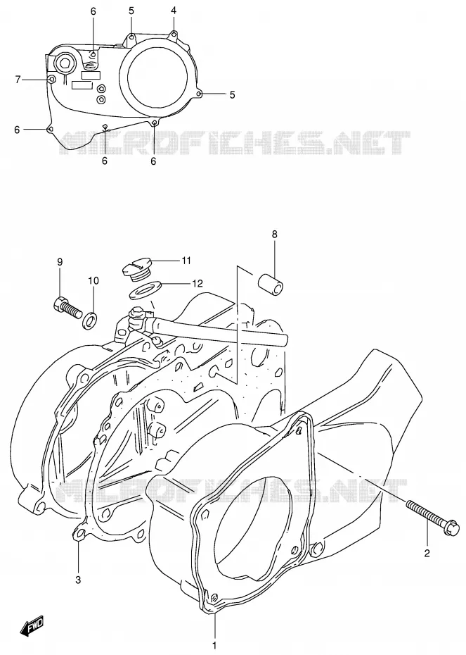 CASING Suzuki QUAD 50 MINIQUAD-SPORT 2004  LT50K4(P1)