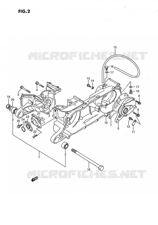 CASING Suzuki QUAD 80 QUADSPORT 1993  LT80P(P3)
