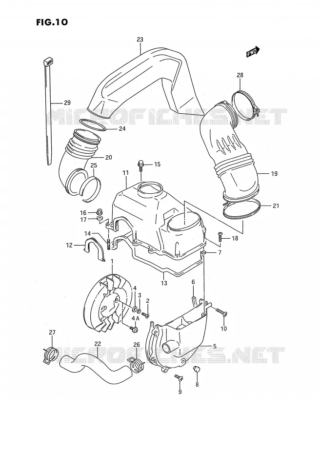 KOELVENTILATOR Suzuki QUAD 80 QUADSPORT 1989  LT80K(P1)