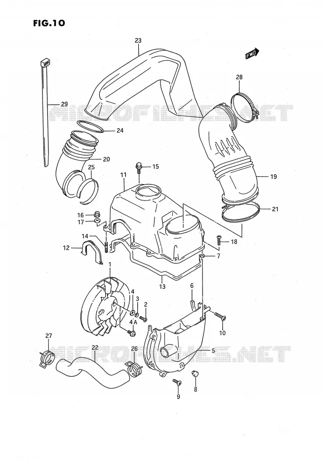 KOELVENTILATOR Suzuki QUAD 80 QUADSPORT 1995  LT80S(P28)