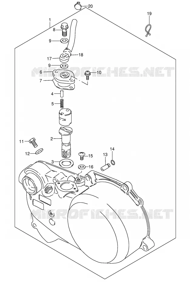 KOPPELINGSUMP - OLIEPOMP Suzuki QUAD 50 MINIQUAD-SPORT 2003  LT50K3(P1)