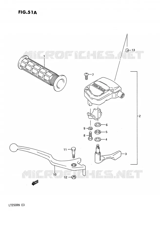 REM HENDEL (MODELE M/N) Suzuki QUAD 250 QUADRACER 1989  LT250RK(E3)