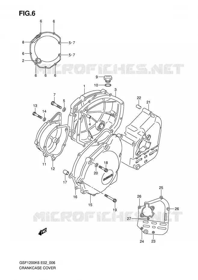 CASING Suzuki MOTO 1200 BANDIT-S 2006  GSF1200SAK6(E2)