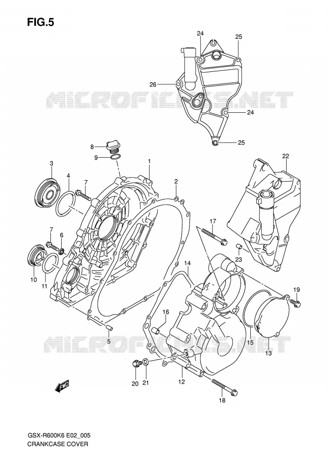 CASING Suzuki MOTO 600 GSX-R 2007  GSX-R600U3K7(E2)