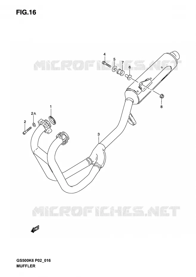 GELUIDDEMPER Suzuki MOTO 500 GS-F 2005  GS500FUK5(P19)