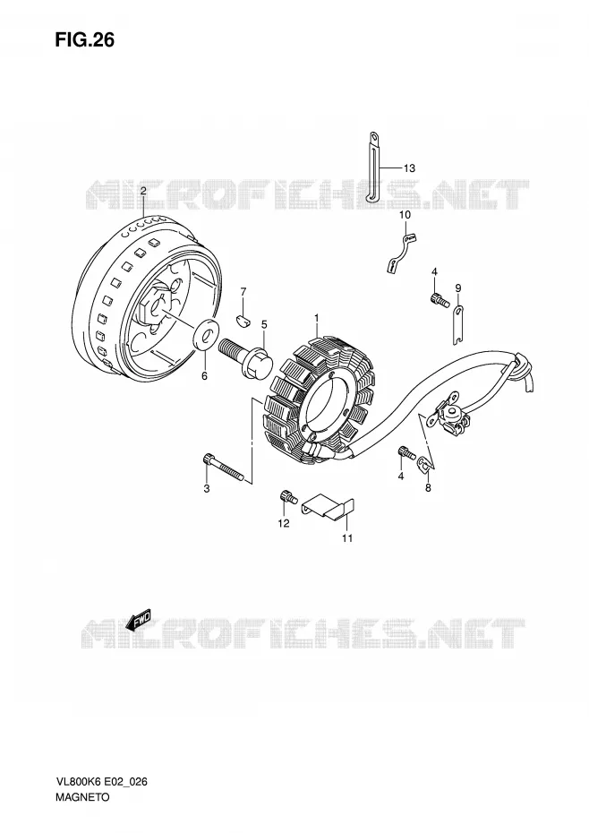 ONTSTEKING Suzuki MOTO 800 VOLUSIA 2010  VL800CUEL0(E2)