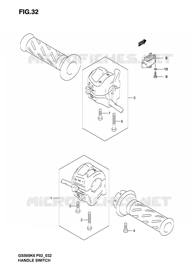 SCHAKELAARS (MODELE K4/K5) Suzuki MOTO 500 GS-F 2005  GS500FK5(P19)